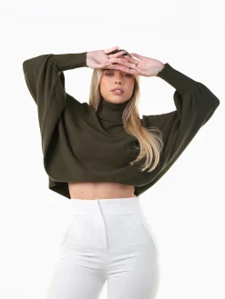 Camisola malha manga morcego