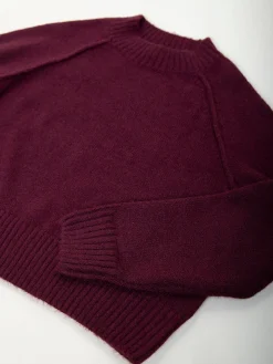 Camisola malha oversized gola perkins