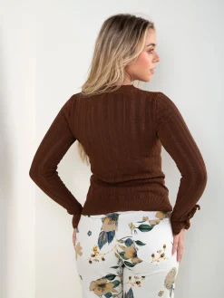 Camisola malha ponto aberto