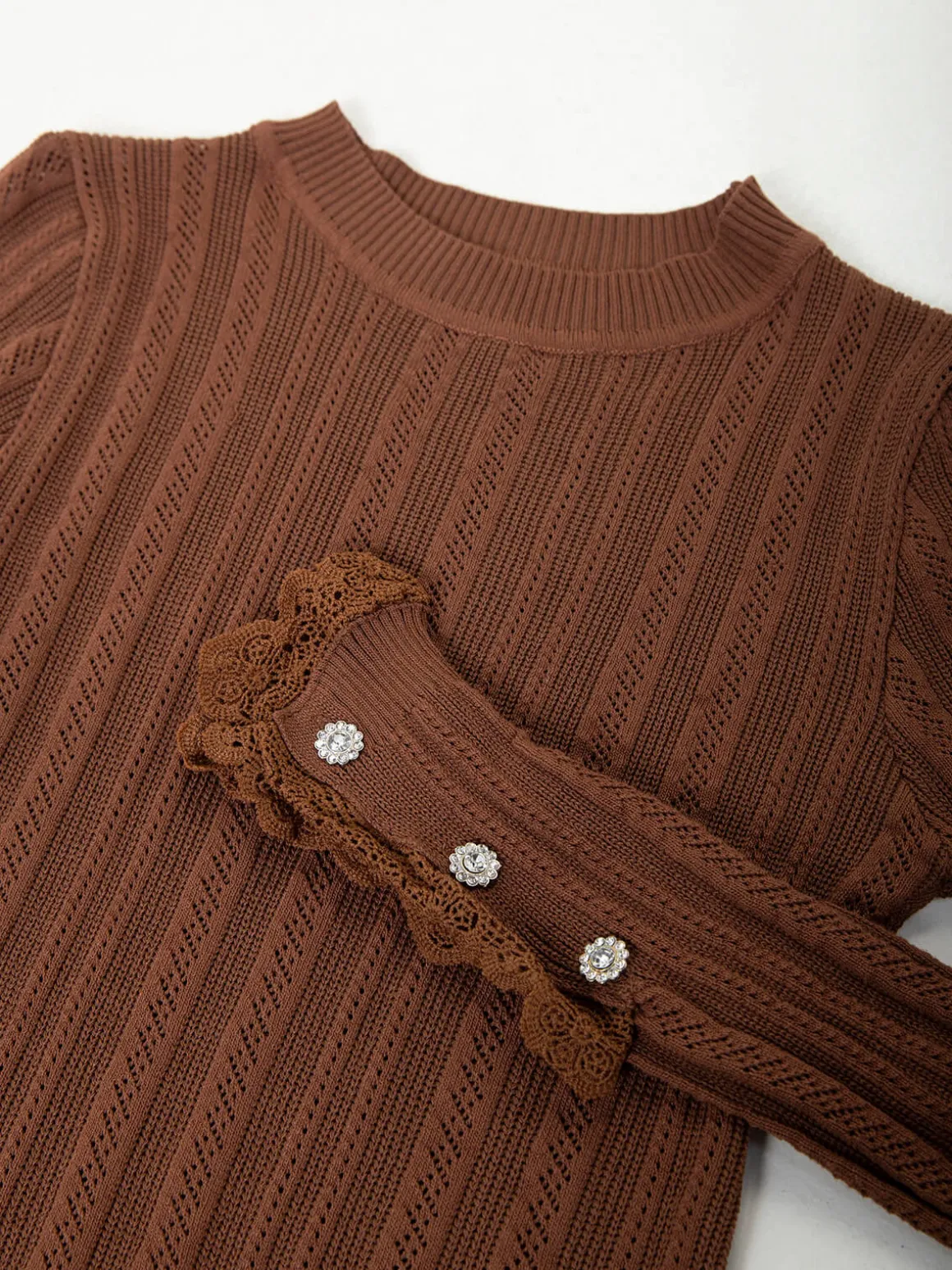 Camisola malha ponto aberto