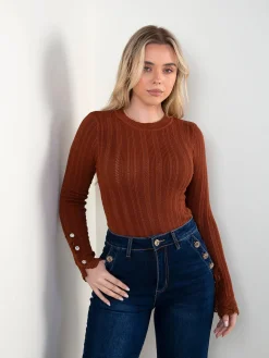 Camisola malha ponto aberto