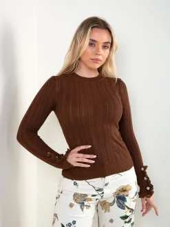 Camisola malha ponto aberto