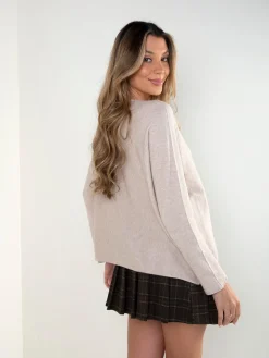 Camisola malha viscose com decote V