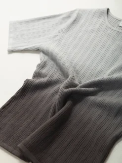 Camisola manga curta com degradê