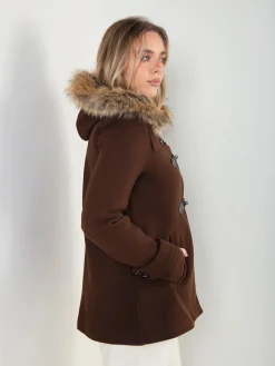 Canadiana fazenda capuz com pelo