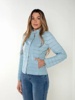 Casaco biker efeito pele