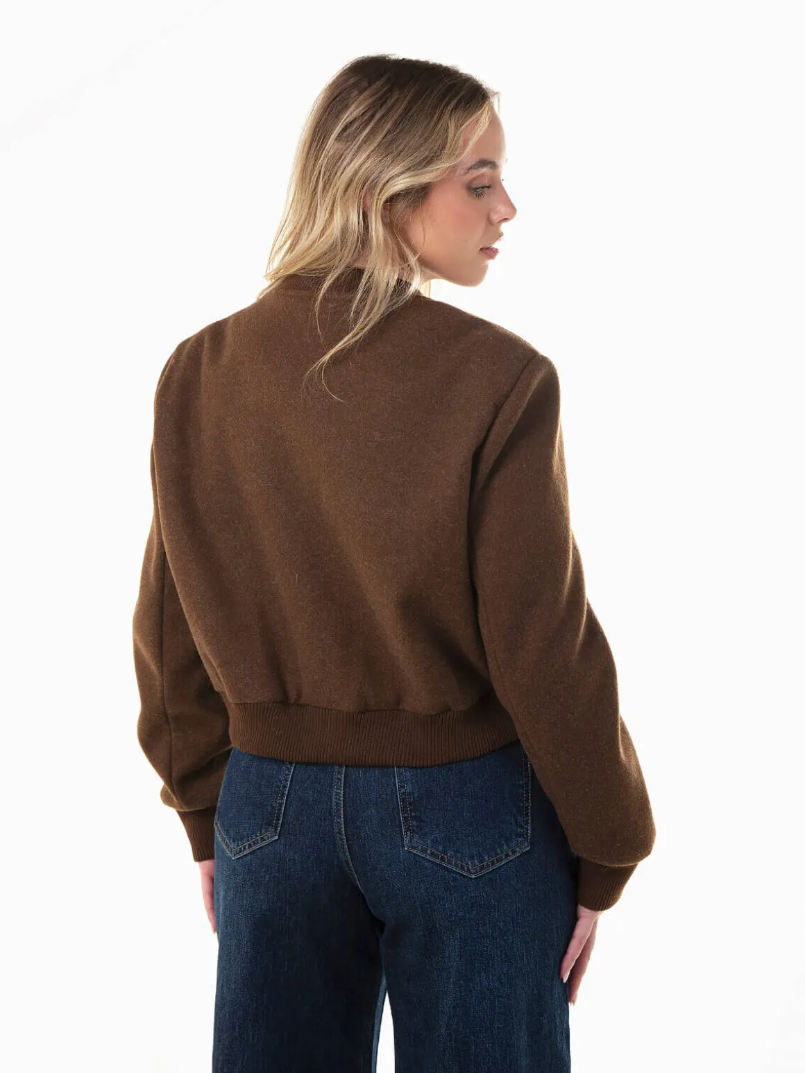 Casaco bomber com bolsos