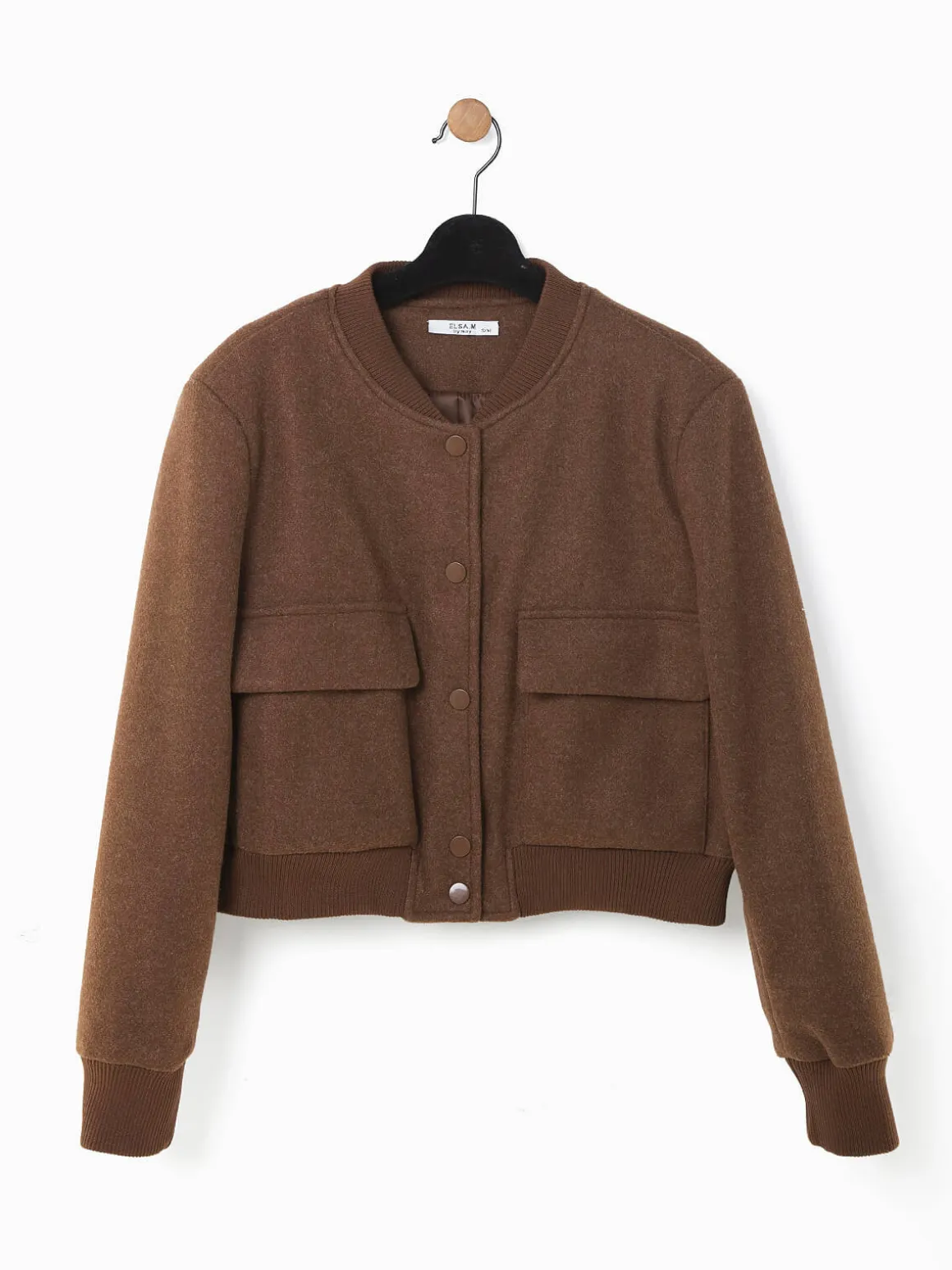 Casaco bomber com bolsos