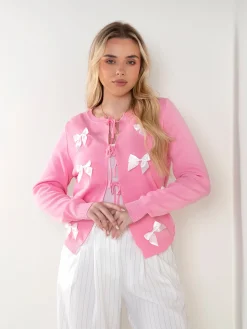 Casaco de malha com laços