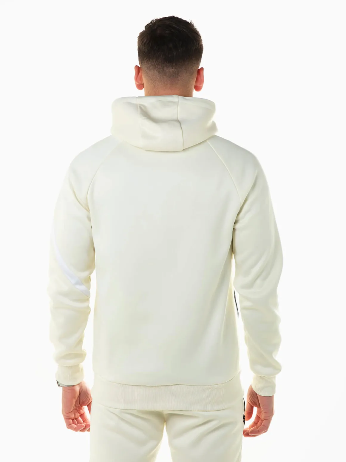 Casaco desportivo color block com capuz