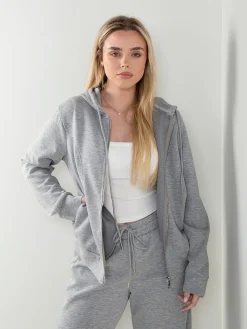 Casaco fato treino com capuz ajustável