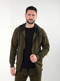 Casaco fato treino malha texturizada