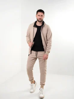 Casaco fato treino malha texturizada