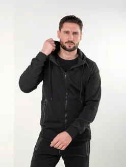 Casaco fato treino malha texturizada