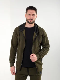 Casaco fato treino malha texturizada