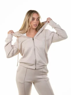 Casaco felpa desportivo com capuz