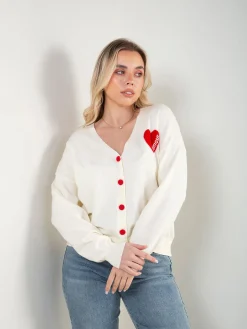 Casaco malha com coração