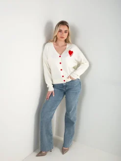 Casaco malha com coração