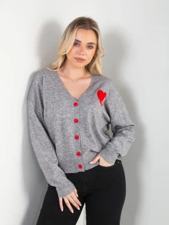 Casaco malha com coração