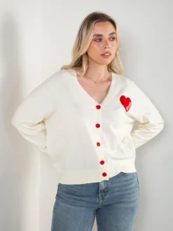 Casaco malha com coração