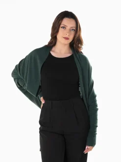 Casaco malha manga morcego