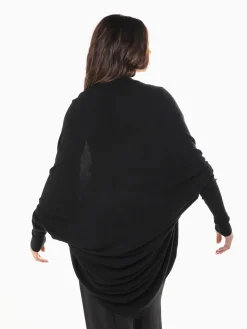 Casaco malha manga morcego