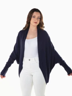 Casaco malha manga morcego