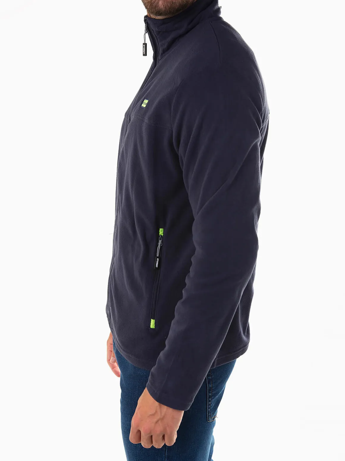 Casaco polar com bolsos