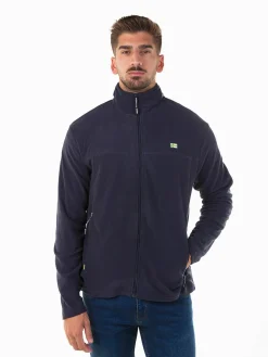 Casaco polar com bolsos