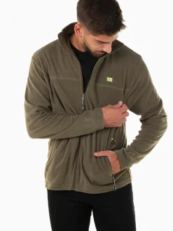 Casaco polar com bolsos