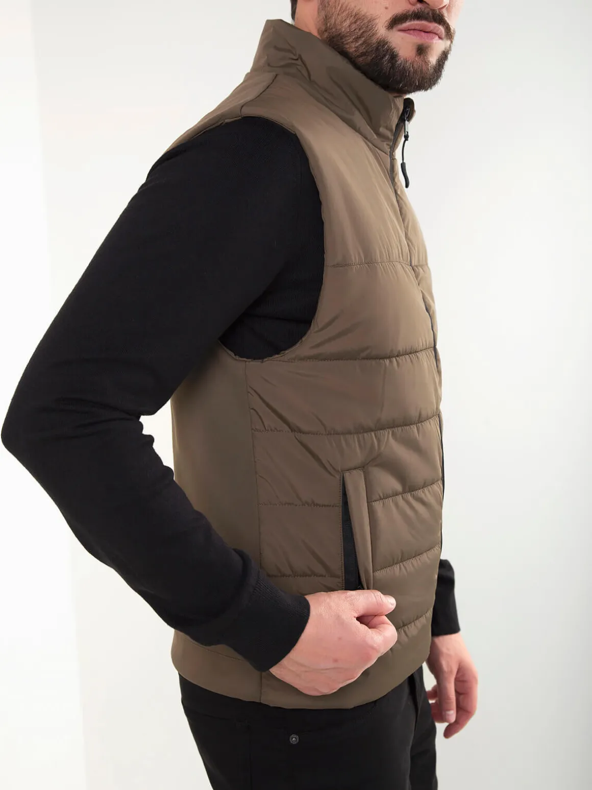 Colete acolchoado impermeável