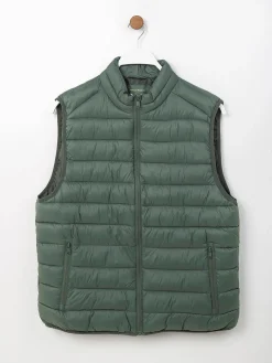 Colete acolchoado leve gola subida