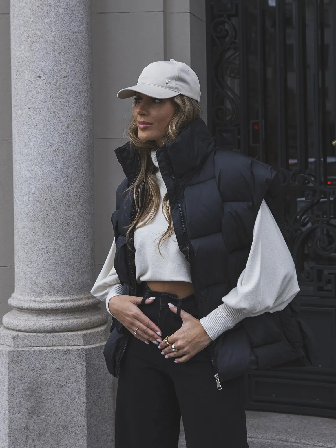 Colete acolchoado oversize