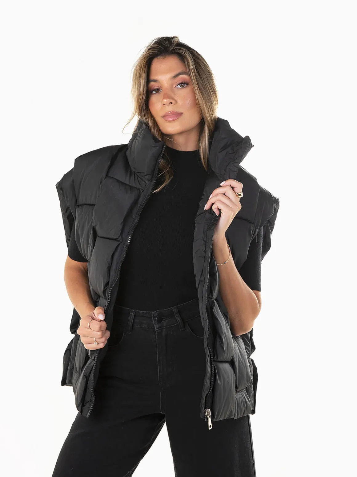 Colete acolchoado oversize