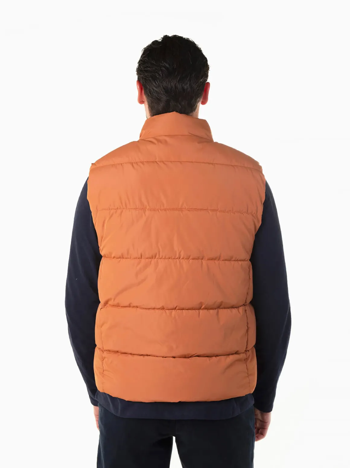 Colete acolchoado telha gola alta