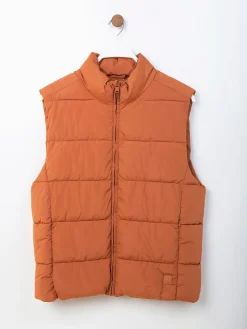 Colete acolchoado telha gola alta