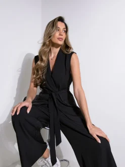 Colete alfaiataria com cinto