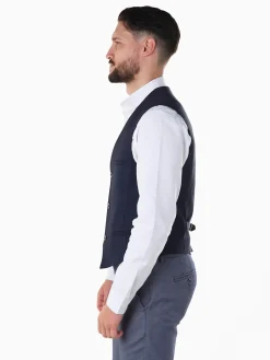 Colete azul marinho slim fit