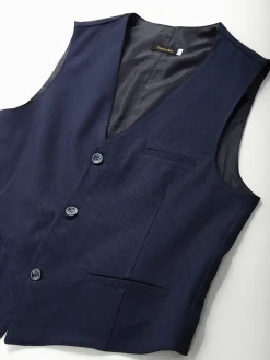 Colete azul marinho slim fit