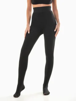 Collants canelados térmicos