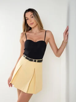 Crop top elástico