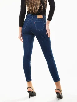 Jeans skinny push-up azul escuro
