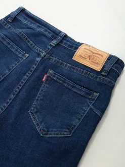 Jeans skinny push-up azul escuro