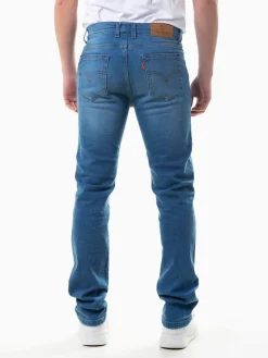 Jeans straight fit azul claro