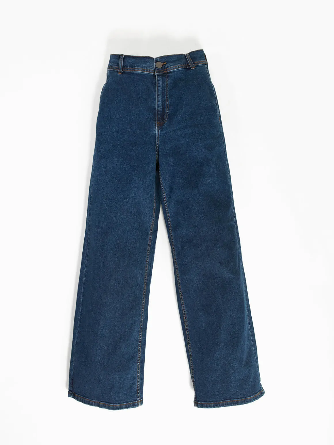 Jeans wide leg azul escuro