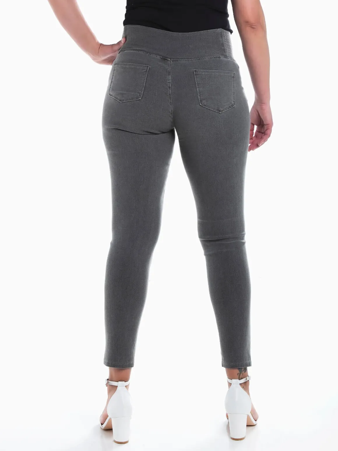 Jeggings elásticas cintura alta