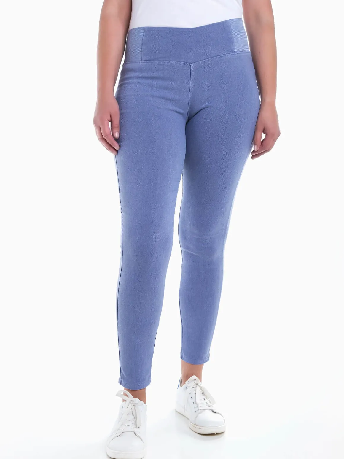Jeggings elásticas cintura alta