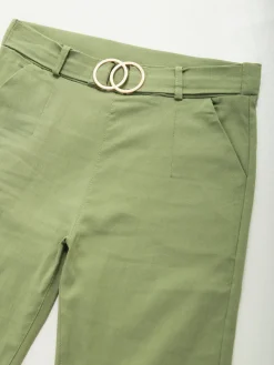 Leggings elásticas com cinto