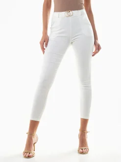 Leggings elásticas com cinto