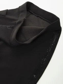 Leggings pretas com detalhe brilhante